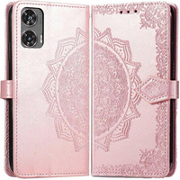 Flip case for Motorola Moto G85, Mandala, pink