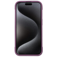 Case for iPhone 15 Pro Max, ERBORD Armor Mag, maroon