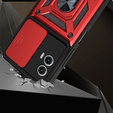 Case for Motorola Moto G73 5G, CamShield Slide, red