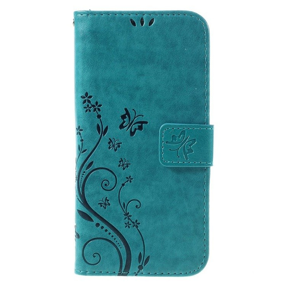 Flip case for Samsung Galaxy S7 Edge, Butterfly, blue