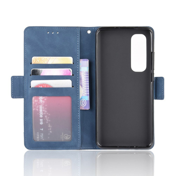Flip case for Xiaomi Mi Note 10 Lite, Card Slot, blue