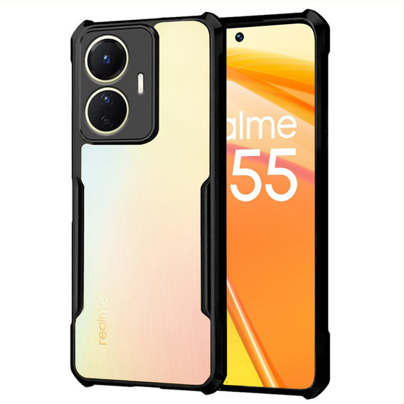 Case for Realme C55, AntiDrop Hybrid, black
