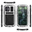 Armored case for iPhone 12 Mini, R-JUST, silver