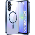 Case for Samsung Galaxy A36, Electro MagSafe, dark blue + Screen Glass