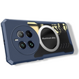 Case for Realme 12 Pro 5G / 12 Pro+ 5G, with magnetic sheet, navy blue / transparent