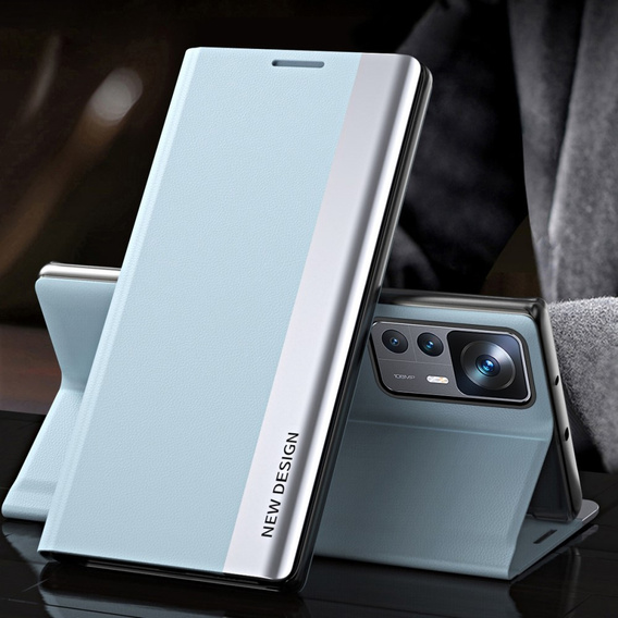 Flip case for Xiaomi 12T / 12T Pro, Side Magnetic, blue