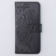 Flip case for Motorola Moto G54 5G, Butterfly, black