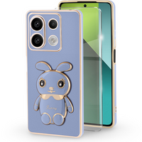 Case for Xiaomi Redmi Note 13 Pro 5G, Rabbit, blue + 9H Tempered Glass