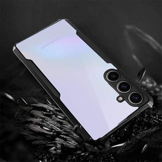 Case for Samsung Galaxy A36, AntiDrop Hybrid, black + 9H tempered glass