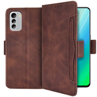 Flip case for Nokia G60 5G, Card Slot, brown