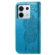 Flip case for Xiaomi Redmi Note 13 Pro 5G, Butterfly, blue