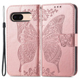 Flip case for Google Pixel 8A, Butterfly, pink rose gold