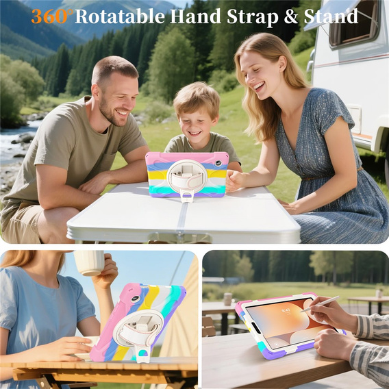 Armoured case with stand and shoulder strap for Samsung Galaxy Tab A11