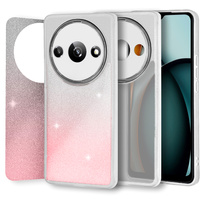 Case for Xiaomi Redmi A3, Glittery Powder, white / pink