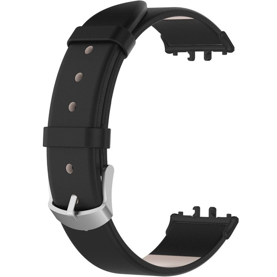 Leather Strap for Samsung Galaxy Fit 3, Black