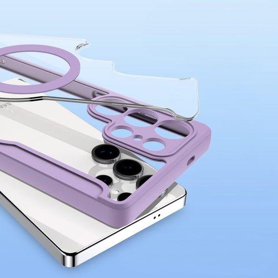 Dux Ducis Case for Samsung Galaxy S25 Ultra, Skin X Pro, MagSafe, purple
