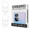 2x ERBORD tempered glass for camera to Oppo Reno 10 / 10 Pro, transparent
