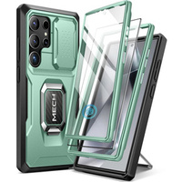 Case for Samsung Galaxy S24 Ultra, Tongate MECH Series with stand, light green