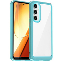 Case for Samsung Galaxy S23 FE, Fusion Hybrid, transparent / blue