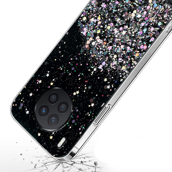 Case for Huawei Nova 8i, Glittery, black