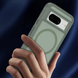 Case with frame for Google Pixel 8A, for MagSafe, green