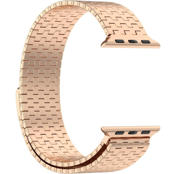 Steel Bracelet for Apple Watch 1/2/3/4/5/6/7/8/SE/ULTRA 42/44/45/49 MM - pink rose gold