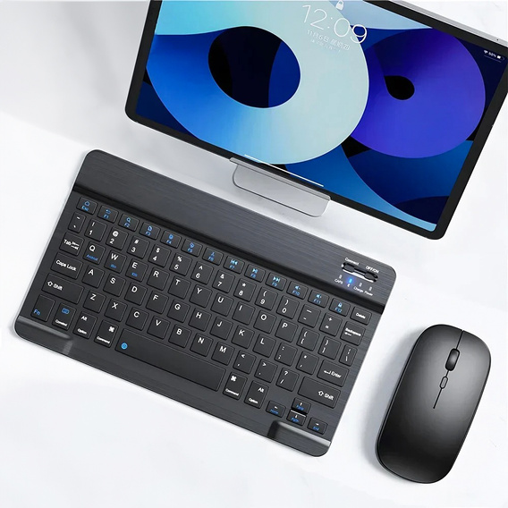 Mini Bluetooth wireless keyboard for tablet, black