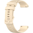Silicone strap for 18mm do Garmin Vivomove 3S / Vivoactive 4S, Beige