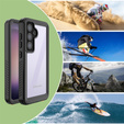 IP68 Waterproof Case for Samsung Galaxy S24, Redpepper, black