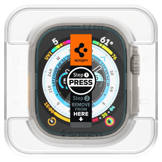 Spigen ProFlex EZ FIT for Apple Watch 7 41MM, Clear (2-Pack)