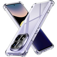 Case for Xiaomi Redmi Note 14 Pro+ 5G, Erbord Dropproof, transparent + Glass