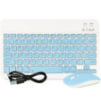 Wireless keyboard and Bluetooth mouse set for Android/Windows, blue