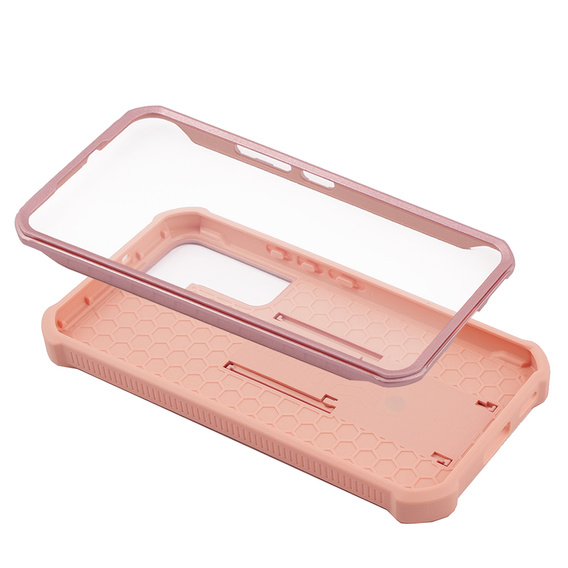Armored case for Samsung Galaxy S22, Dexnor Full Body, pink rose gold