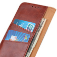 Flip case for Samsung Galaxy S25 Edge, Crazy Horse Wallet, brown