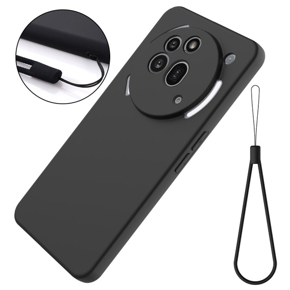 Case for Nothing Phone 3a Pro, Silicone Lite, black