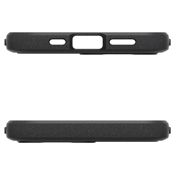 Spigen case for iPhone 16E, Rugged Armor MagSafe, black + Tempered Glass 9H