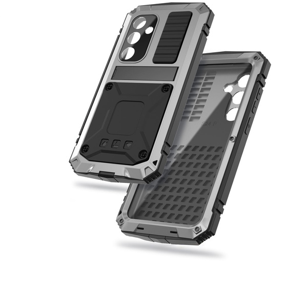 Armored case for Samsung Galaxy S25+ Plus, R-JUST, silver