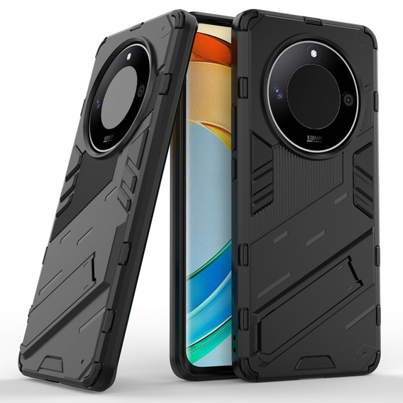 Case for Honor Magic 6 Lite 5G, Military kickstand, black