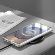 Case for Samsung Galaxy S25 Ultra, Magnetic Dual Glass, silver