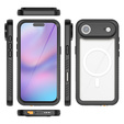 Redpepper case for iPhone Air, IP68 waterproof, for MagSafe, transparent with black sides
