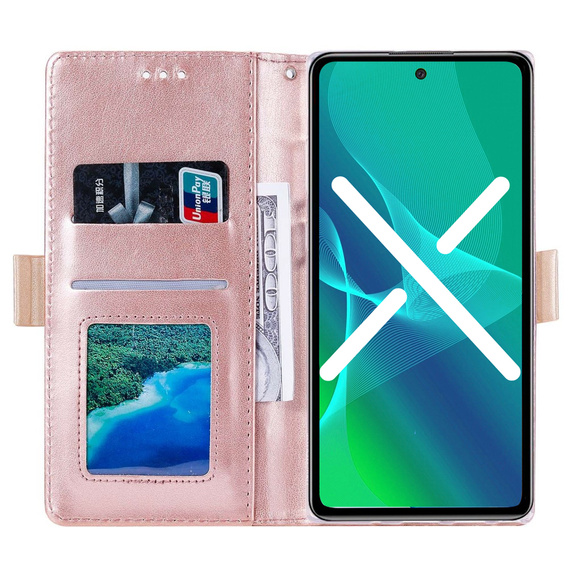 Flip case for Samsung Galaxy S20 FE/5G, Wallet Pocket Zipper Lace, pink