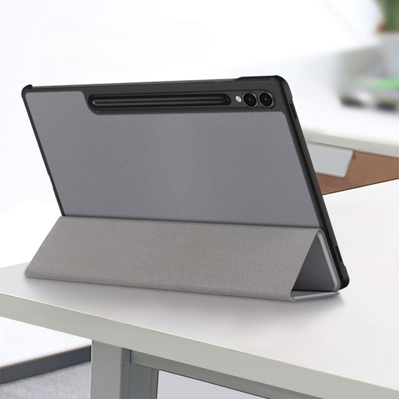 Case for Samsung Galaxy Tab S9 FE+ Plus, Smartcase with stylus space, grey
