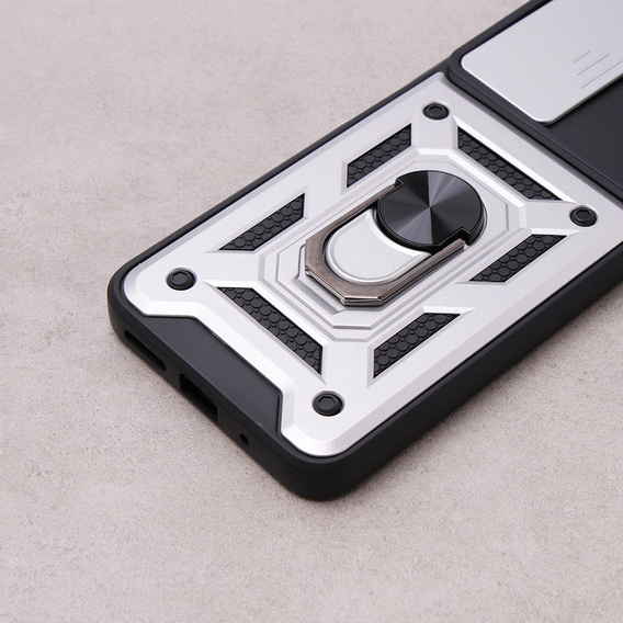 Case for Xiaomi Redmi 12, CamShield Slide, silver