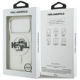 Karl Lagerfeld IML Glitter Karl and Choupette MagSafe Case for iPhone 17 Pro