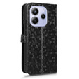 Flip case for Xiaomi Redmi Note 14 4G, Wallet Rhombus, black