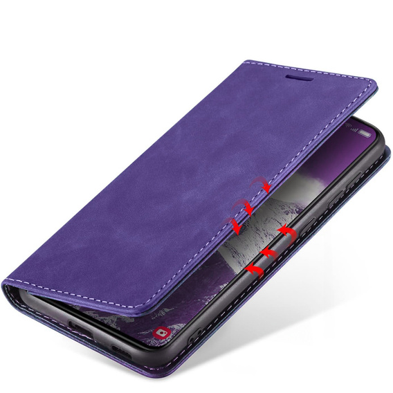 Case for Samsung Galaxy A55, ERBORD Vintage, purple + Screen Glass