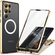 Magnetic Dual Glass MagSafe case for Samsung Galaxy S22 Ultra, gold