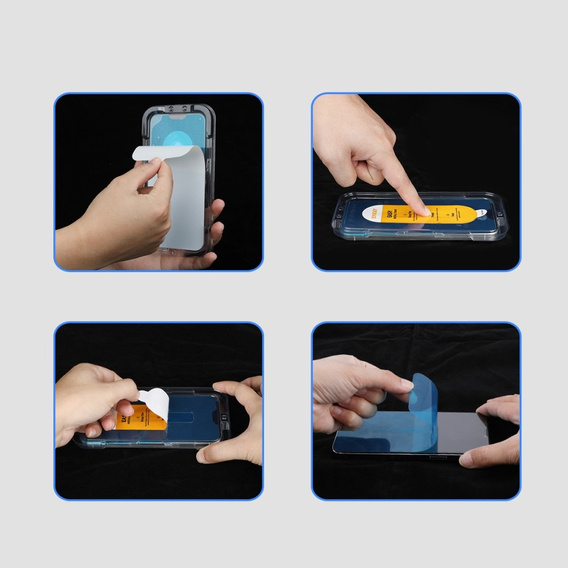 ENKAY Tempered Glass for Oppo Reno 12 / 12 Pro 5G, black