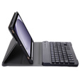 Case + keyboard Samsung Galaxy Tab A9, Leather Pen Slot, black