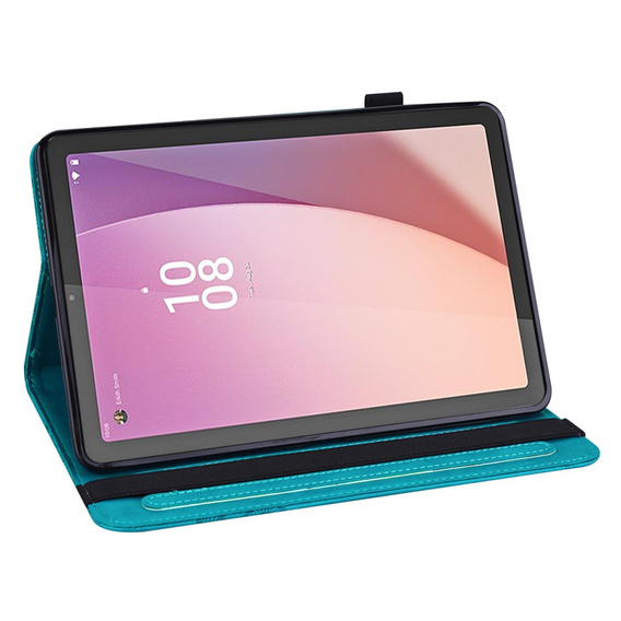 Flap case for Lenovo Tab M9, flower, blue